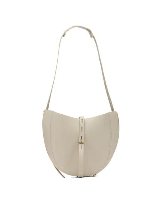 MINOBOSSI White Lizzie Strap Shoulder Bag