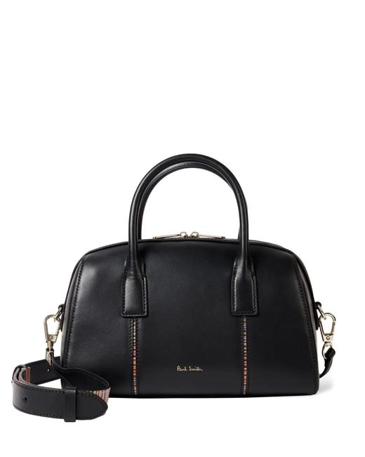 Paul Smith Black Boston Leather Bag