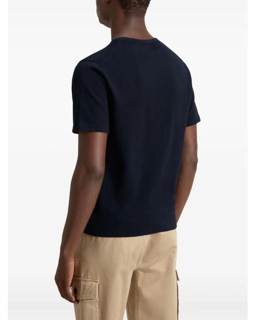 Woolrich Blue Knitted T-Shirt for men