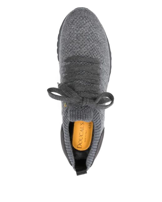 Baskets Homme DOUCAL'S Effet Vintage - Gris (Grigio) - Taille EU 41 - Dessus Daim