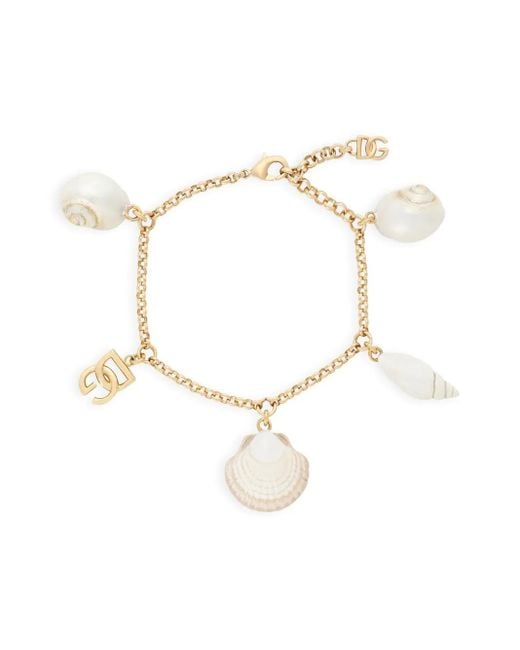Dolce & Gabbana Metallic Shell Charm Bracelet