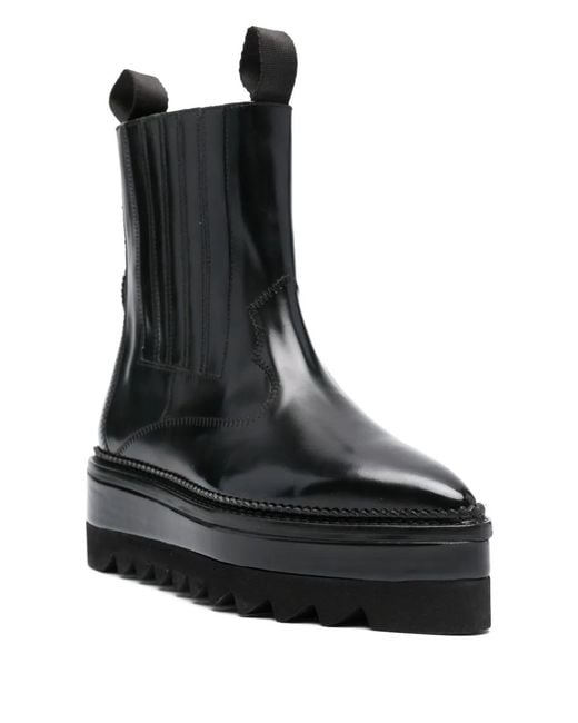 Toga Black Stud-Embellished Platform Boots