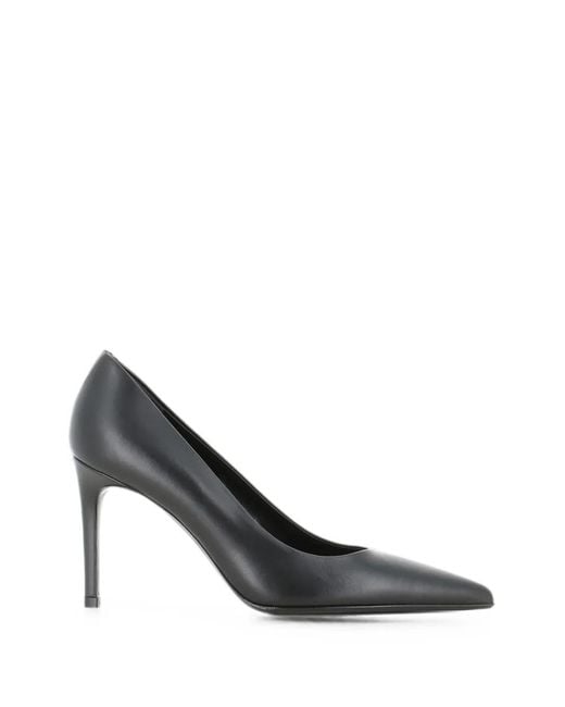 Sergio Levantesi Black Pointed-Toe Pumps
