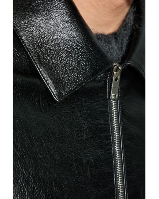 Givenchy Black Leather Jacket for men