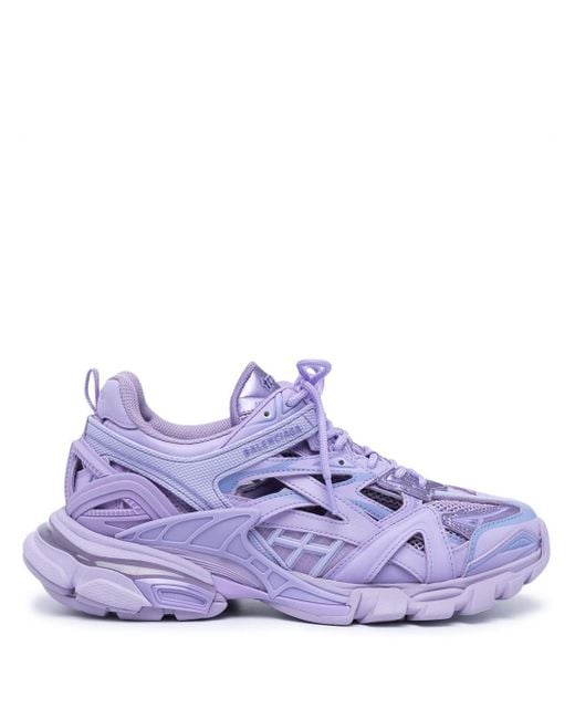 Balenciaga Purple Track.2 Open Sneakers