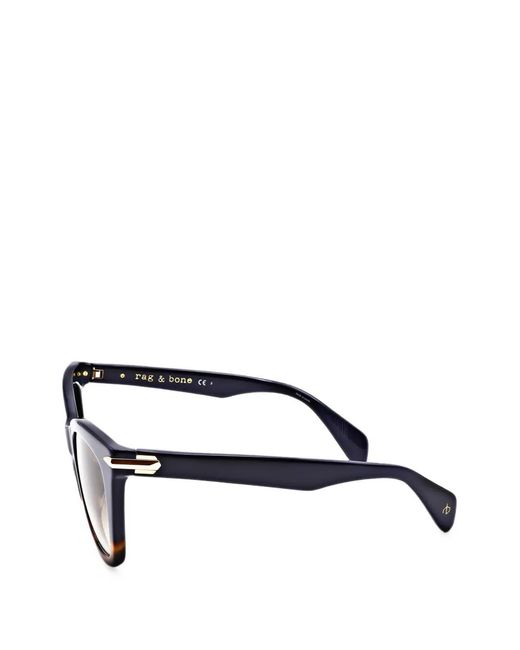 Rag & Bone Black Cat-Eye Sunglasses