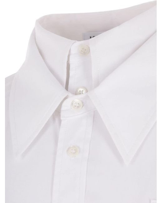 Chemise à double col JORDANLUCA pour homme en coloris White