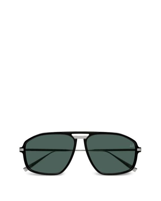 Dunhill Green Geometric-Frame Sunglasses for men