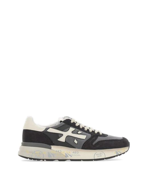 Premiata White Mick 8085 Logo Sneakers for men