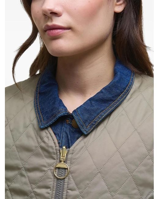 Barbour Blue Quilted Vest