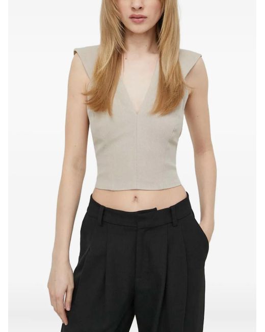 IRO Black Vitori Open-Back Top