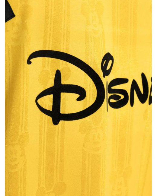 Adidas Yellow X Disney X Brain Dead Logo-Print T-Shirt for men