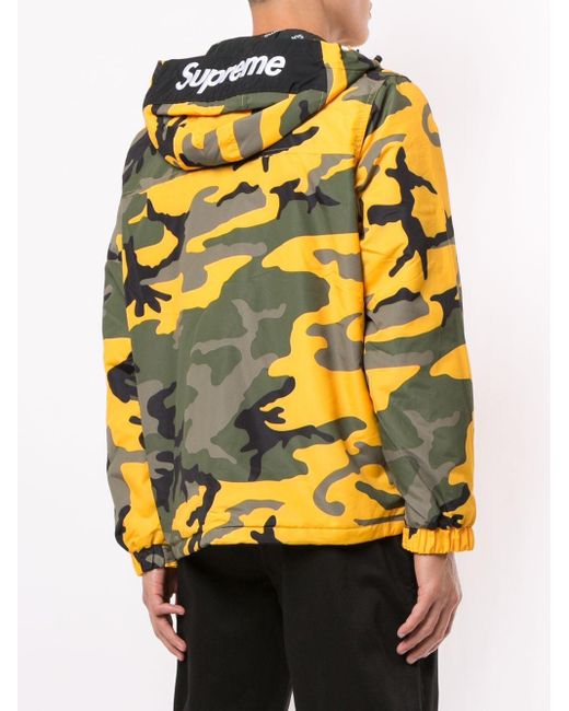 half zip camo pullover