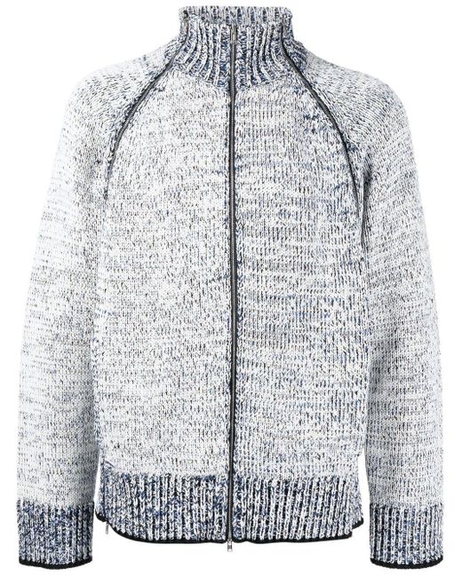 3 1 Phillip Lim コットン ジップアップ カーディガン カラー ホワイト メンズ Lyst