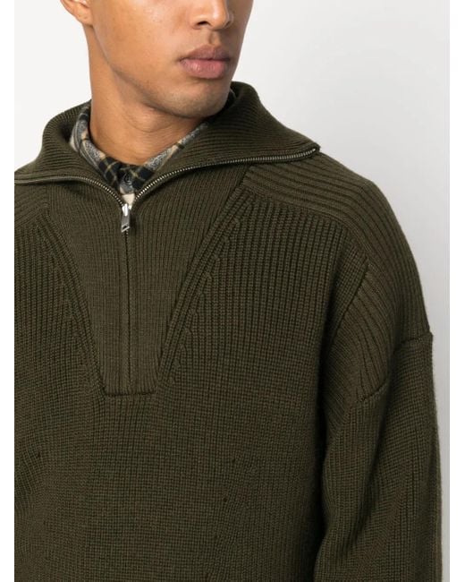 Pull Zippé À Patch Logo Isabel Marant pour homme en coloris Green