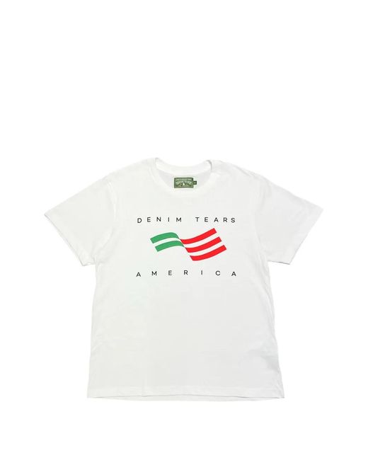 DENIM TEARS White America Sportswear T-Shirt for men