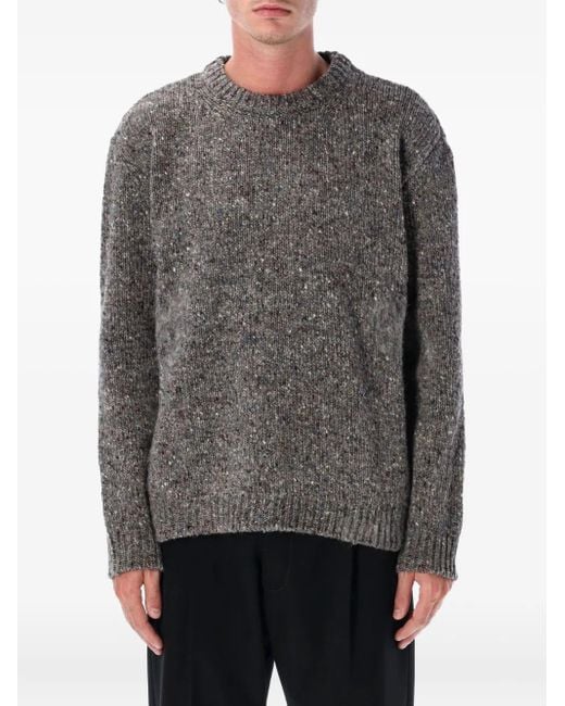 Maison Margiela Men's Gray Crew-Neck Sweater