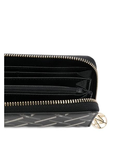 ARMANI EXCHANGE Black Logo-Print Wallet