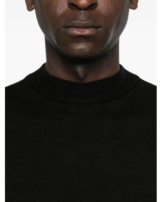 Rick Owens Black Level Lupetto Crew-Neck Sweater for men