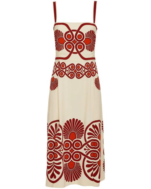 LaDoubleJ Red Buy Me A Martini Midi Dress