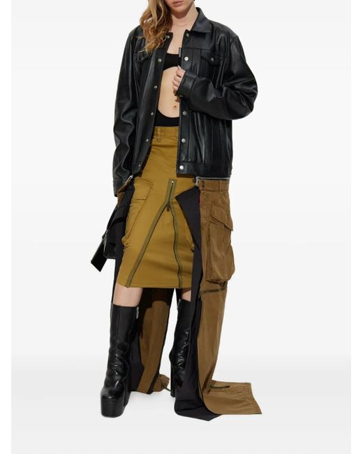 DSquared² Black X Better Buttoned Coat