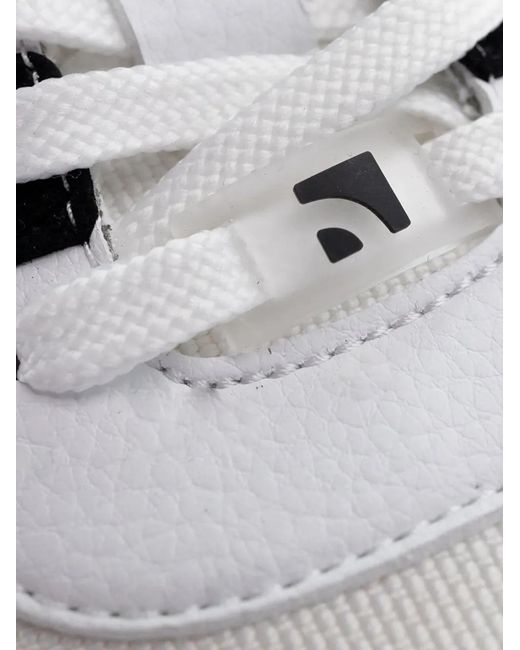 Barebarics White Zing Panelled Lace-Up Sneakers