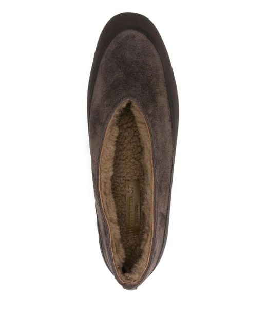 Le Monde Beryl Brown Apres Ski Shearling Ballet Flats