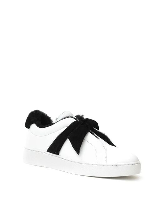 Alexandre Birman Black Shearling-Trimmed Sneakers