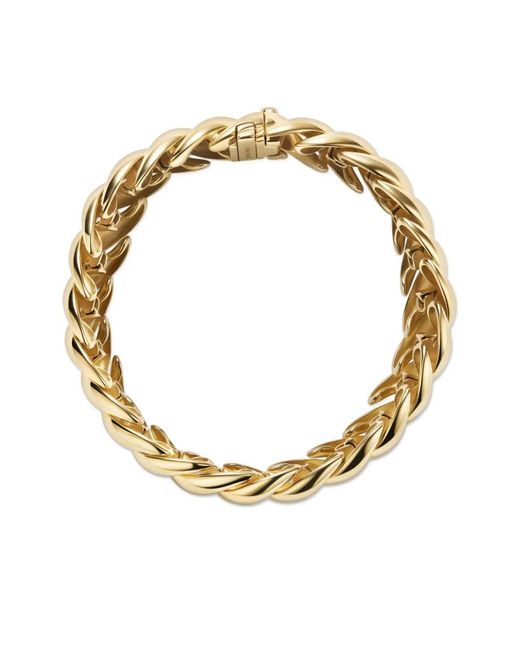 David Yurman Metallic 18Kt Sculpted Cable Bracelet (14Mm)