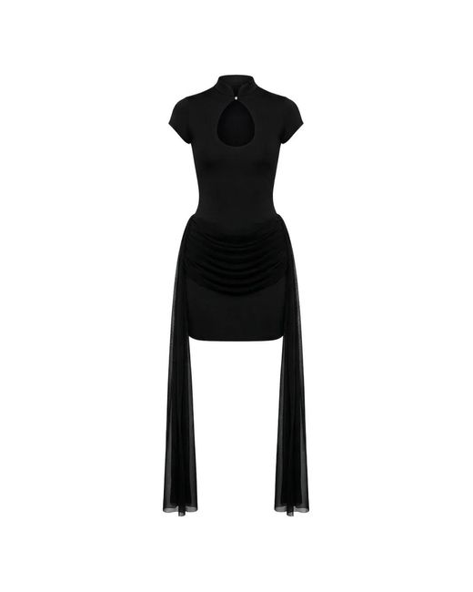 Axel 113 Black Khy Cutout Ruched Mini Dress