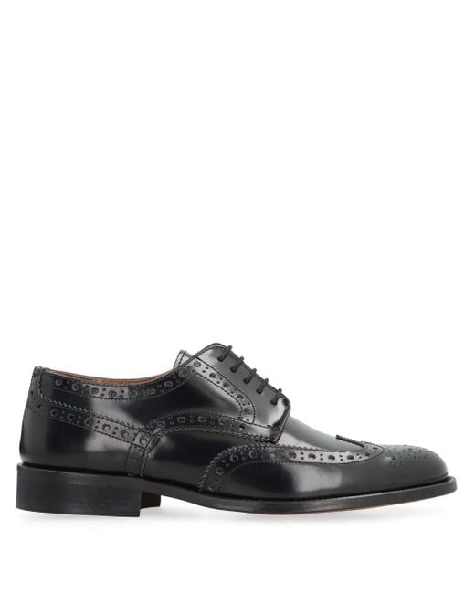 Bruno Magli Black Lace-Up Brogues for men