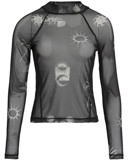 Osklen Black Mesh Top