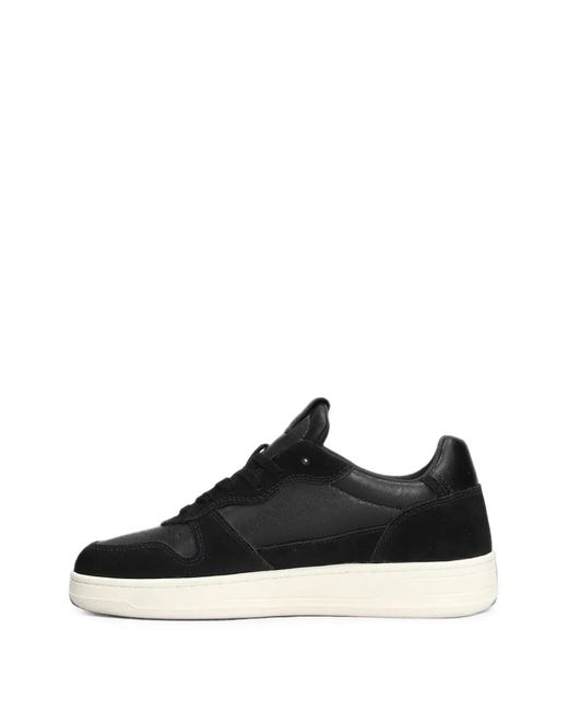 Date Black Court 2.0 Perforated Panelled Sneakers for men