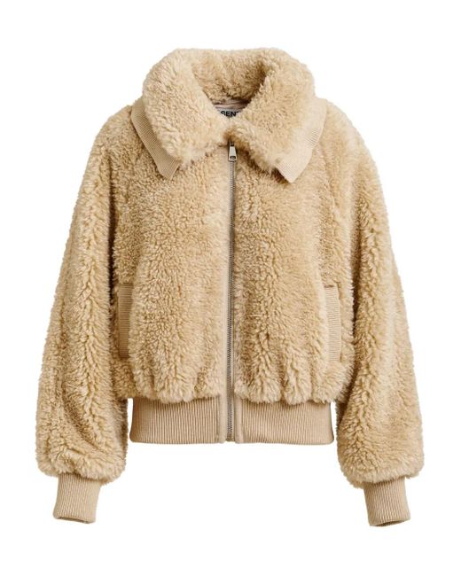 Essentiel Antwerp ジップアップ ボンバージャケット Natural