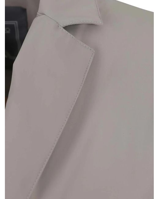 Herno Gray Button Jacket for men