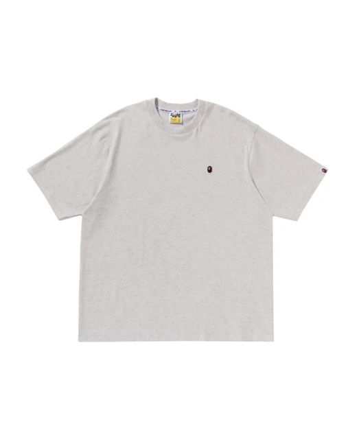 T-Shirt Ape Head Con Ricamo di A Bathing Ape in Gray da Uomo