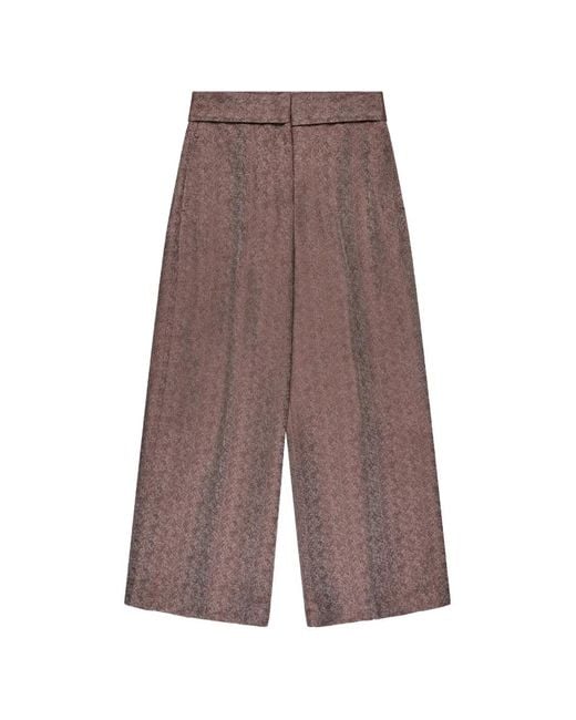 Slowear Brown Pantalon À Coupe Classique Et À Chevrons