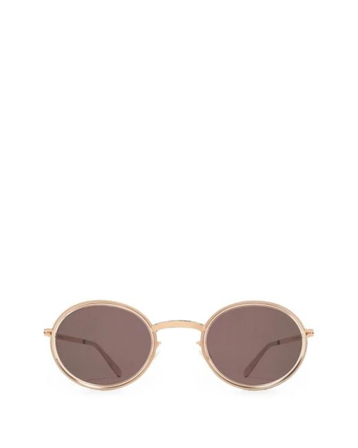 Mykita Pink Lunettes De Soleil Berthold À Monture Ronde