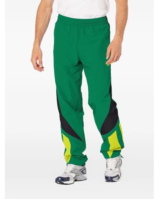 Reebok Green Twin Vector Track Pants for men
