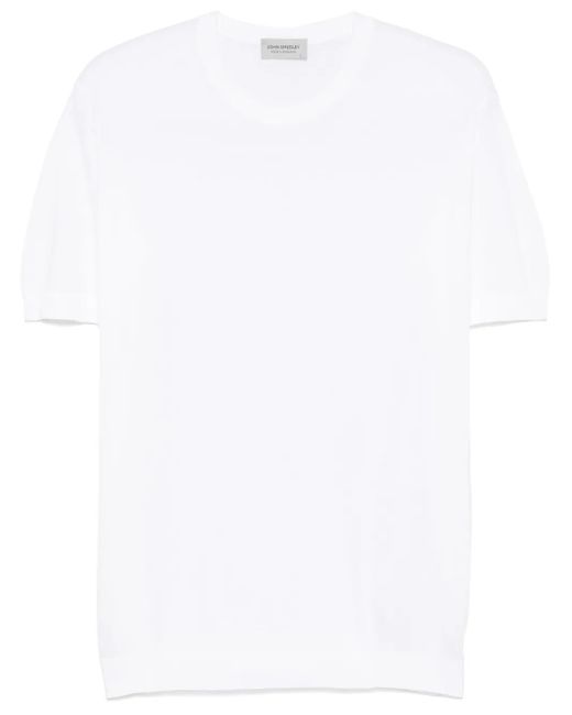 メンズ John Smedley Park Tシャツ White
