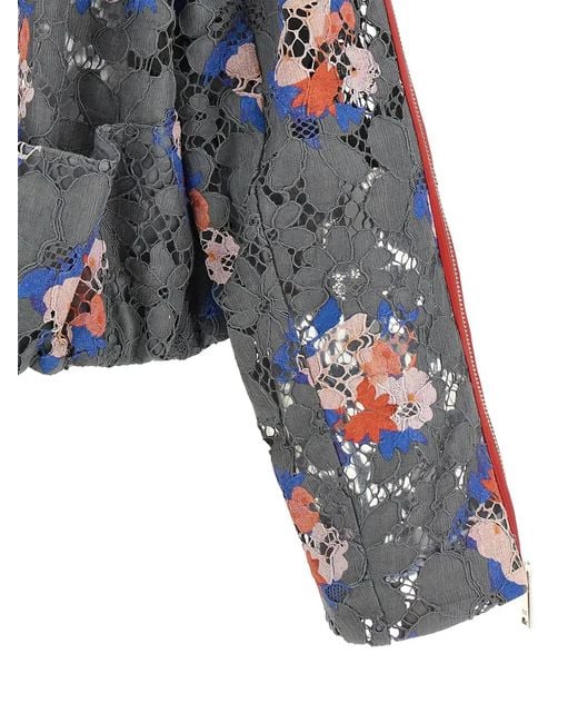 Fendi Blue Lace Jacket
