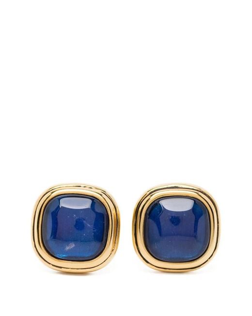Pendientes Renaissance Stud Goossens de color Blue