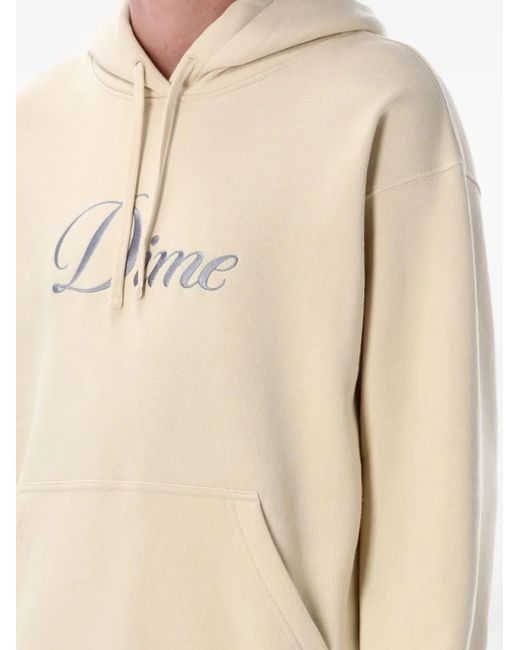 Dime Natural Cursive-Logo Hoodie for men