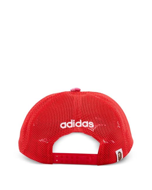 Adidas Red X Bape Camouflage-Print Cap