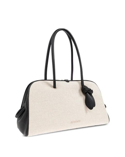 Jacquemus Natural Le Turismo Tote Bag Aus Leinen