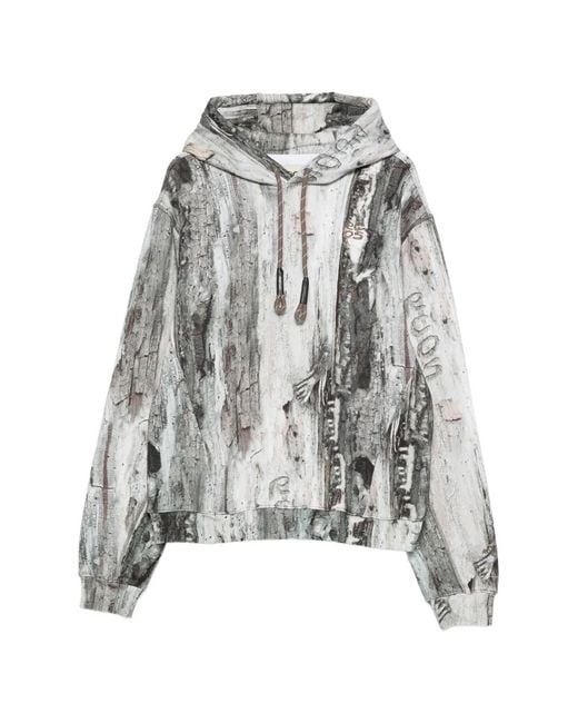 RC Outdoor Supply White Logo Patterned Hoodie for men