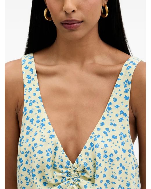 Rip Curl Green Surf Side Floral-Print Maxi Dress