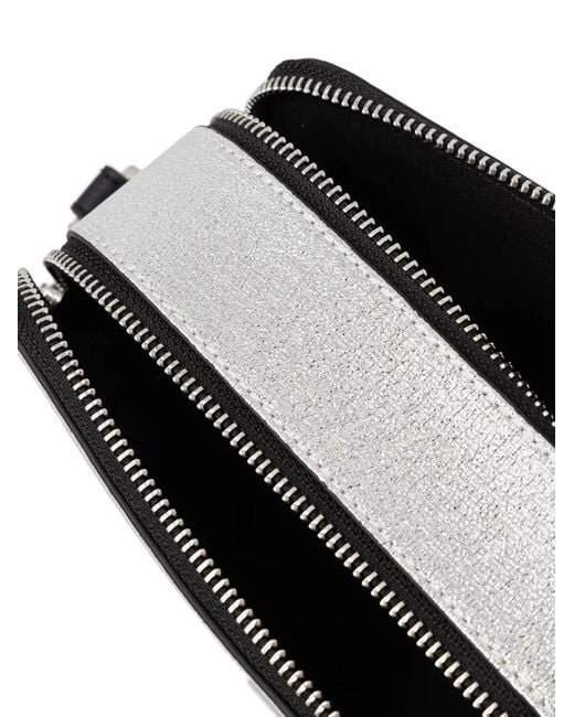 Karl Lagerfeld Gray Sac À Bandoulière À Plaque Logo
