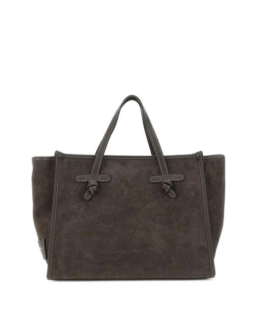 MARCELLA CLUB Brown Suede Tote Bag