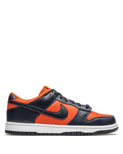 orange and blue dunks